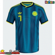 Camisa de Futebol Colômbia Luis Diaz #7 Equipamento Secundário Mundo 2026 Manga Curta